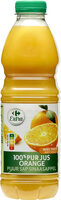 100% pur jus orange avec pulpe