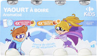 MINI YAB saveurs 4 fraise banane 4 pêche abricot