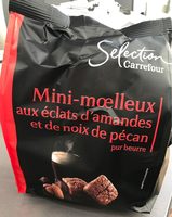 Mini moelleux chocolat aux eclats d'amandes et noix de pecan