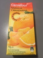 JUS d' ORANGE MANDARINE à base de concentré