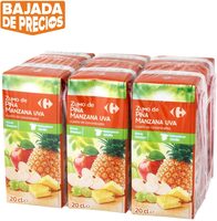 Ananas pomme raisin