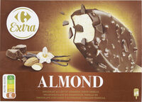 Almond Chocolat au lait et amandes, cœur vanille