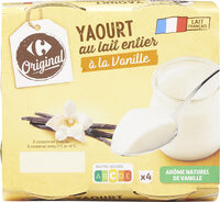 YAOURT au lait entier à la Vanille