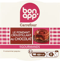 DESSERT Fondant chocolat Croustillant praliné