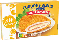 Cordons Bleus de dinde aux 2 Fromages