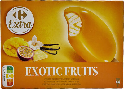 Exotic fruits fruits exotiques, coeur vanille