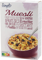 Muesli crujiente con frutos secos