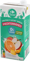 Bebida de leche y frutas mediterráneo