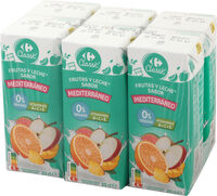 Bebida de leche y frutas mediterráneo