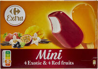 Mini 4 Exotic & 4 Red fruits