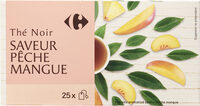 Thé noir saveur pêche mangue