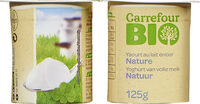Yaourt nature au lait entier