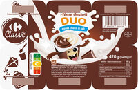 Crème dessert DUO goûts choco & lait