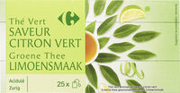 Thé vert saveur citron vert