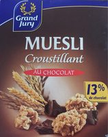 Muesli croustillant au chocolat