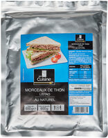 Morceaux de thon listao au naturel