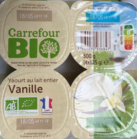Yaourt au lait entier vanille