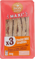 Maxi' x3 Poulet Rôti Crudités
