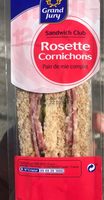 Sandwich club rosette cornichons