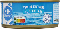 Thon entier au naturel