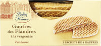Gaufres des Flandres Fourrées à la vergeoise