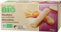 Bizcochos con huevos frescos