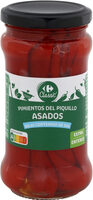 Pimientos del piquillo enteros asados bajo en sal