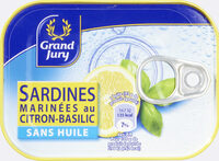 Sardines marinées au citron basilic
