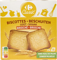 Biscottes goût brioché