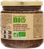 Lentilles vertes au sel de Noirmoutier