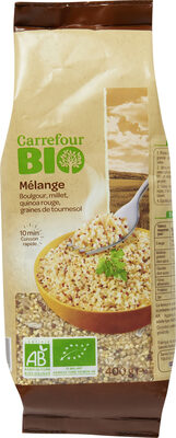 MIX Boulgour, millet, quinoa rouge, graines de tournesol