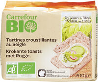 Tartines croustillantes au Seigle