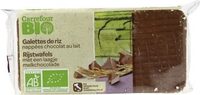 Galette de riz - nappées chocolat au lait