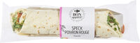 WRAP SPECK Poivron rouge roquette