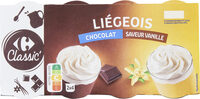 Liégeois chocolat saveur vanille