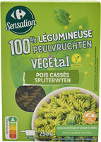 Fusilli de pois cassés