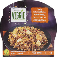 Tofu Épeautre, butternut, châtaignes