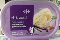 Helado almendras sabor vainilla