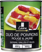 Duo de poivrons rouge & jaune