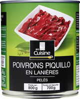 Poivrons de piquillo en lanières, Pelés