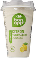 Citron Yaourt à boire au lait entier