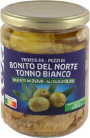 Trozos de Bonito del Norte en aceite de oliva