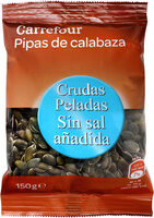 Pipas Calabaza Crudas Peladas