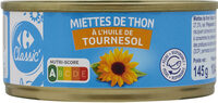 Miettes de thon à l'huile de tournesol