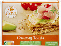 Crunchy Toasts Seigle complet & sésame