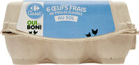 Œufs de poule élevées au sol