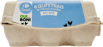 Œufs de poule élevées au sol
