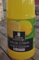 Jus de citron à base de concentré