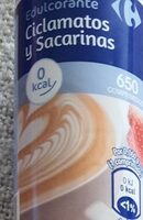 Édulcorant de table à base de cyclamates et de saccharines en comprimés