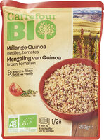 Mélange Quinoa lentilles et tomates